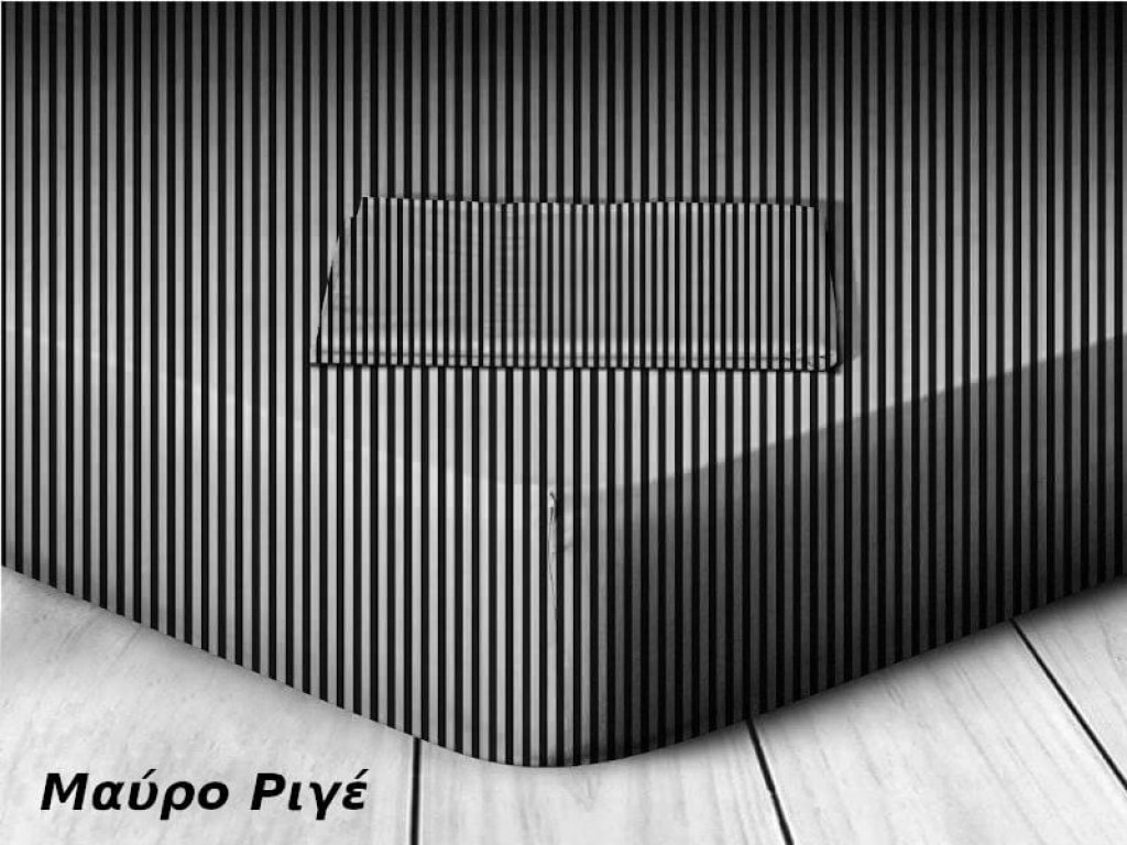 Κατωσέντονα με λάστιχο Μαύρο Ριγέ  Βαμβακερά Γαρύφαλλο | Γαρύφαλλο - Λευκά Είδη